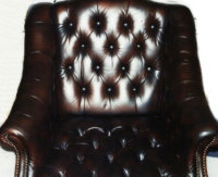 leather armchair after